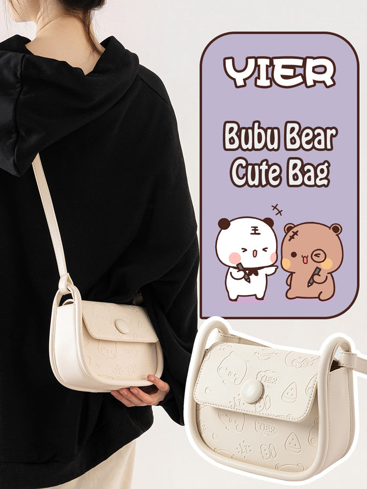 Bubu Bear Cute Shoulder Bag – Peach and Goma