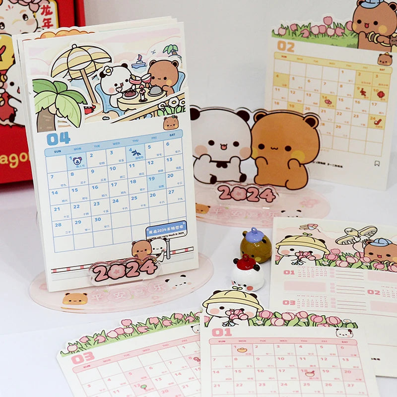 Bubu Dudu 2024 New Limited Edition Calendar – Peach and Goma