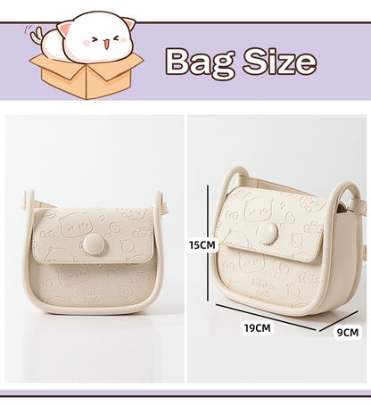 Peach Cat Cute Shoulder Bag